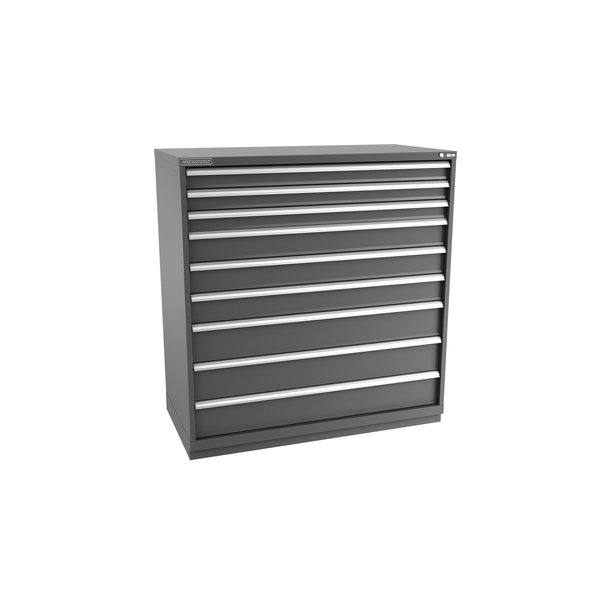Champion Tool Storage Modular Drawer Cabinet, 9 Drawer, Dark Gray, Steel, 56-1/2 in W x 28-1/2 in D x 59-1/2 in H D27000901ILCFTB-DG